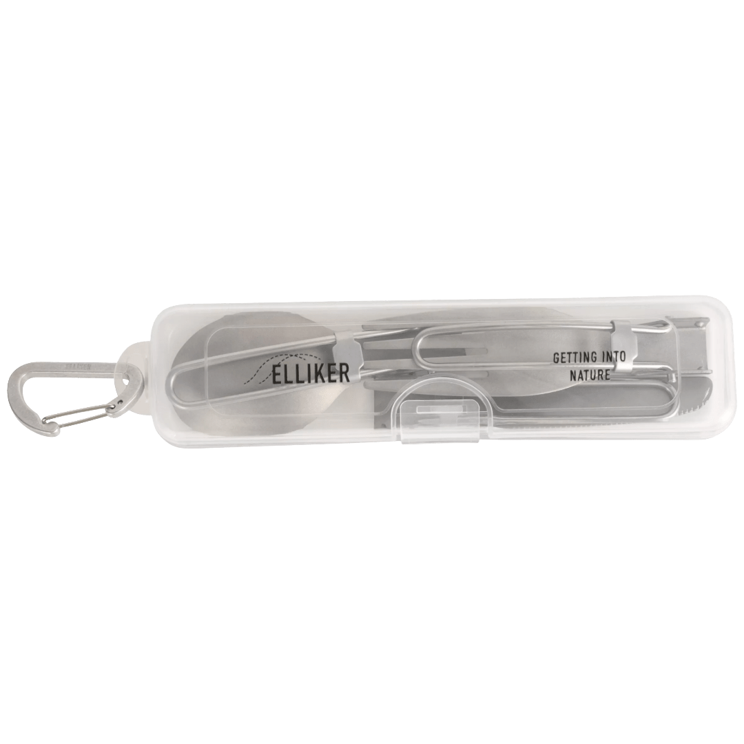 Elliker - Beldon 3 Piece Foldable Cutlery - Titanium - Regent Tailoring Salisbury