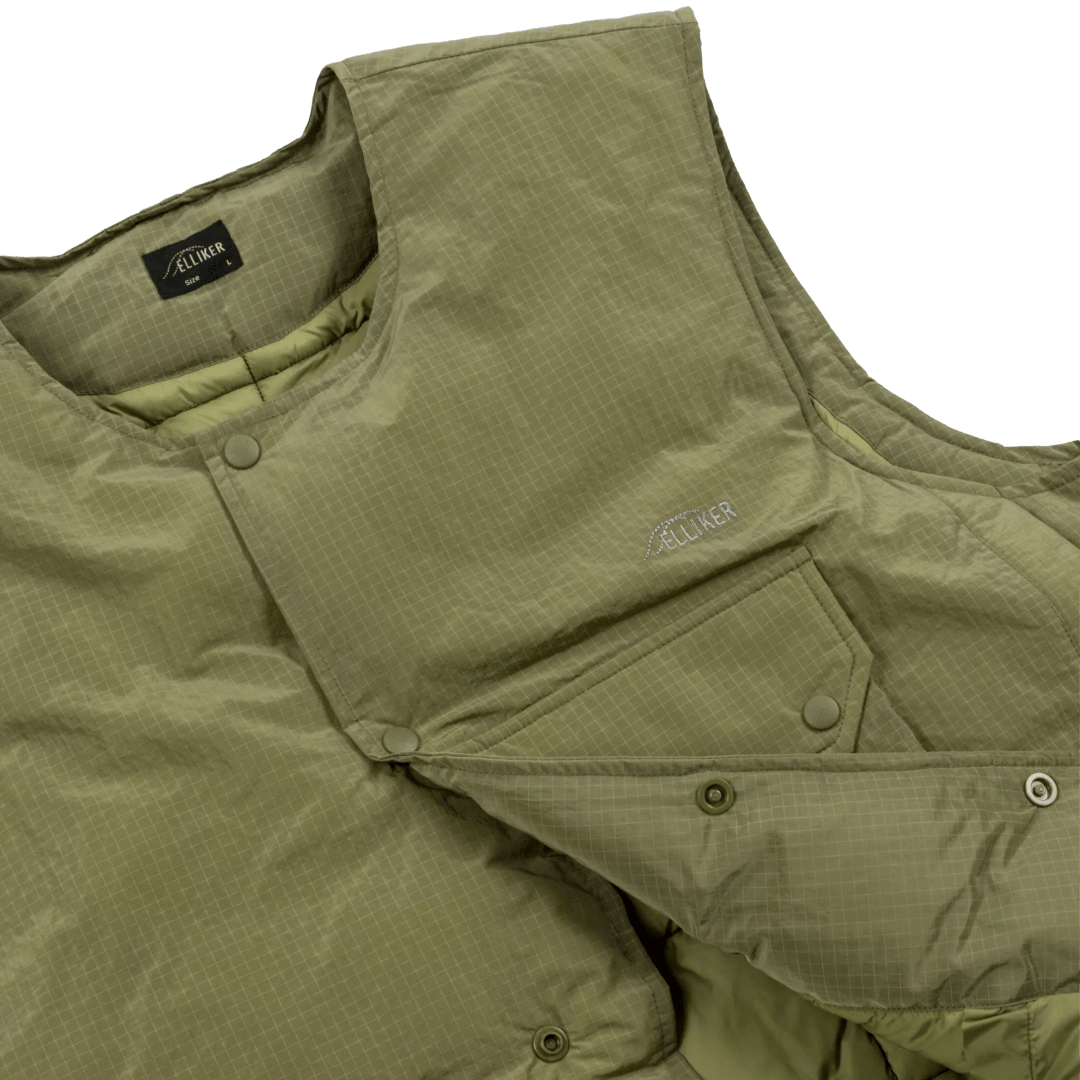 Elliker - Bruk Insulated Vest - Olive - Regent Tailoring Salisbury