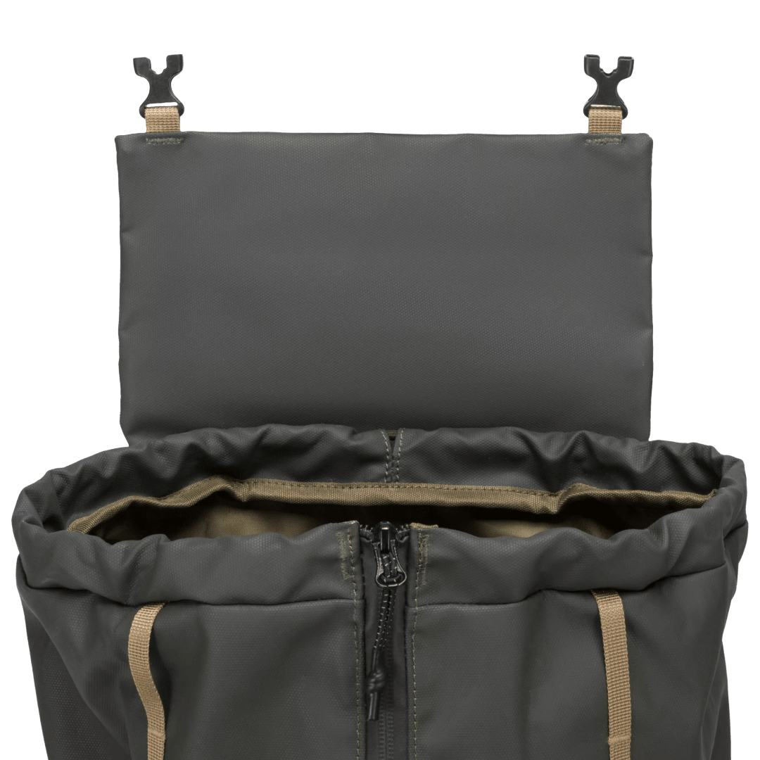 Elliker - Cautley Flap Over Backpack 23L - Dark Green - Regent Tailoring Salisbury