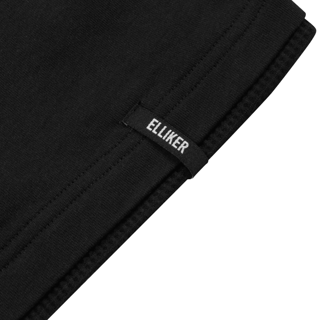 Elliker - Lawn Campfire Print Long Sleeve T-Shirt - Black - Regent Tailoring Salisbury