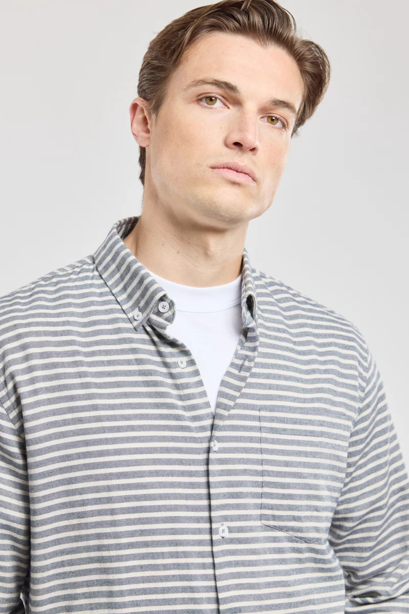 Armor Lux - Straight-Cut Striped Shirt - Cotton