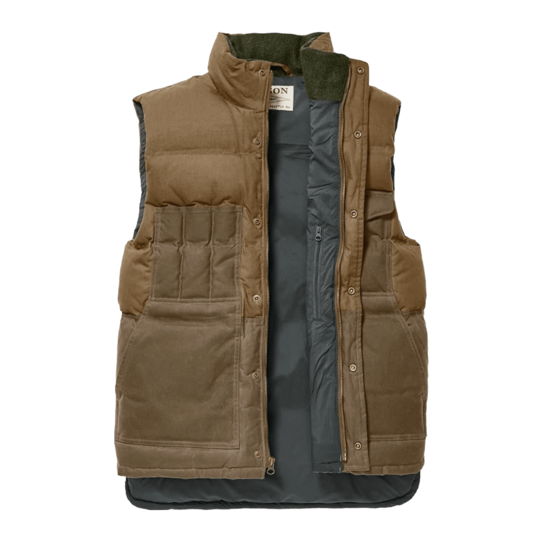 Filson - Down Cruiser Vest - Dark Tan - Regent Tailoring Salisbury