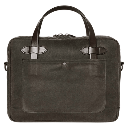 FILSON - Tin Cloth Compact Briefcase - Otter Green - Regent TailoringFilson