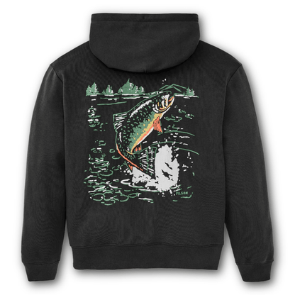 FILSON - Trout Graphic Hoodie - Faded Black - Regent TailoringFilson