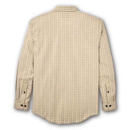 FILSON - Twin Lakes Sports Shirt - Tan/ Cream Plaid - Regent TailoringFilson