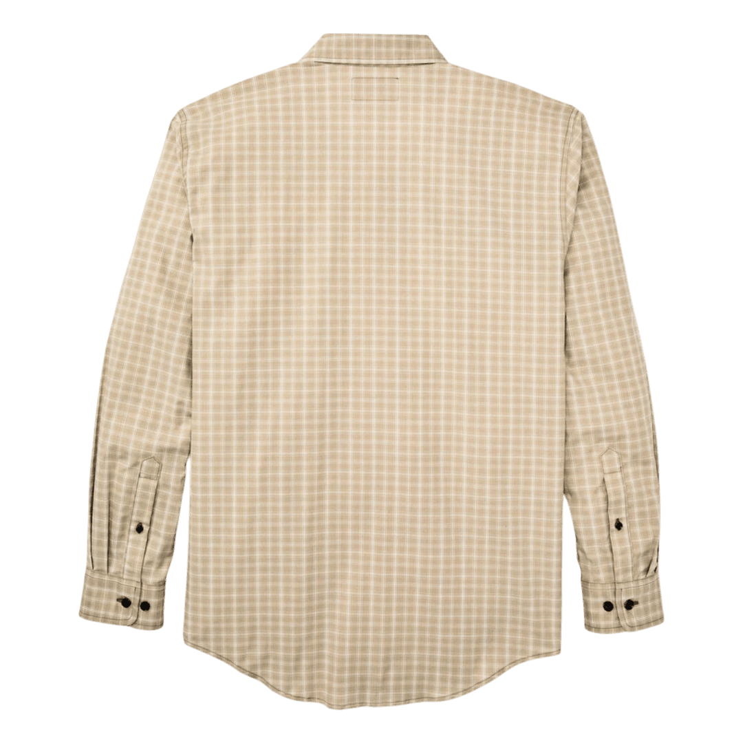 FILSON - Twin Lakes Sports Shirt - Tan/ Cream Plaid - Regent Tailoring Salisbury