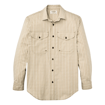 FILSON - Twin Lakes Sports Shirt - Tan/ Cream Plaid - Regent Tailoring Salisbury