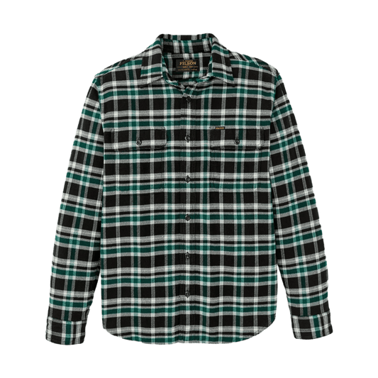 Filson - Vintage Flannel Work Shirt - Black/Green Plaid - Regent Tailoring Salisbury