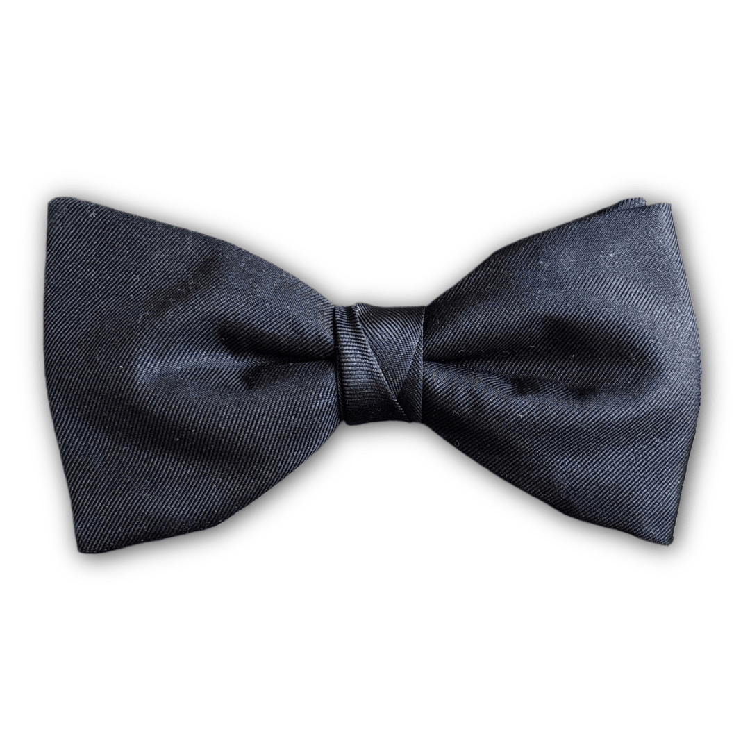 Fixed Bow Tie - Silk - Black - Regent TailoringRegent