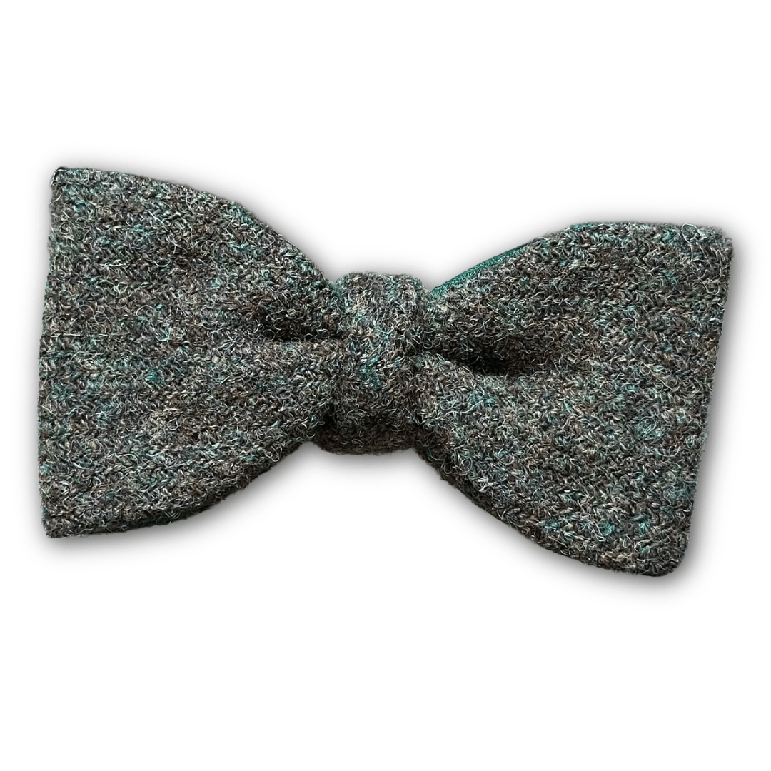 Fixed Bow Tie - Wool - Green Tweed - Regent TailoringRegent