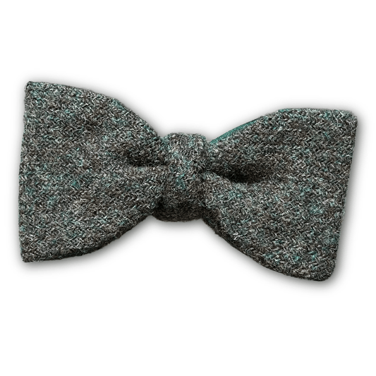 Fixed Bow Tie - Wool - Green Tweed - Regent TailoringRegent