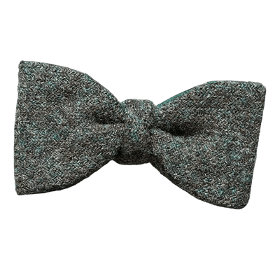 Fixed Bow Tie - Wool - Green Tweed