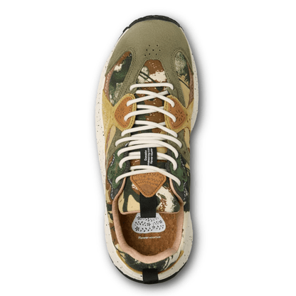 Flower Mountain - Wave Man suede/canvas - Kaki/military - Regent TailoringFlower Mountain