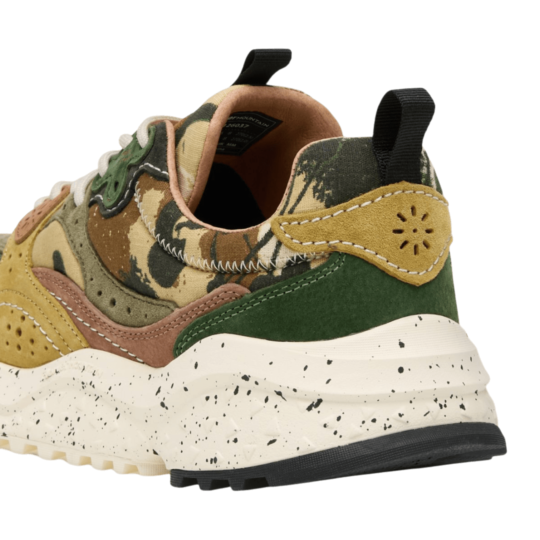 Flower Mountain - Wave Man suede/canvas - Kaki/military - Regent Tailoring Salisbury