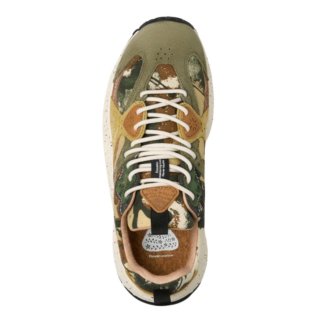 Flower Mountain - Wave Man suede/canvas - Kaki/military - Regent Tailoring Salisbury
