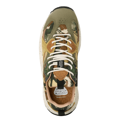 Flower Mountain - Wave Man suede/canvas - Kaki/military - Regent Tailoring Salisbury