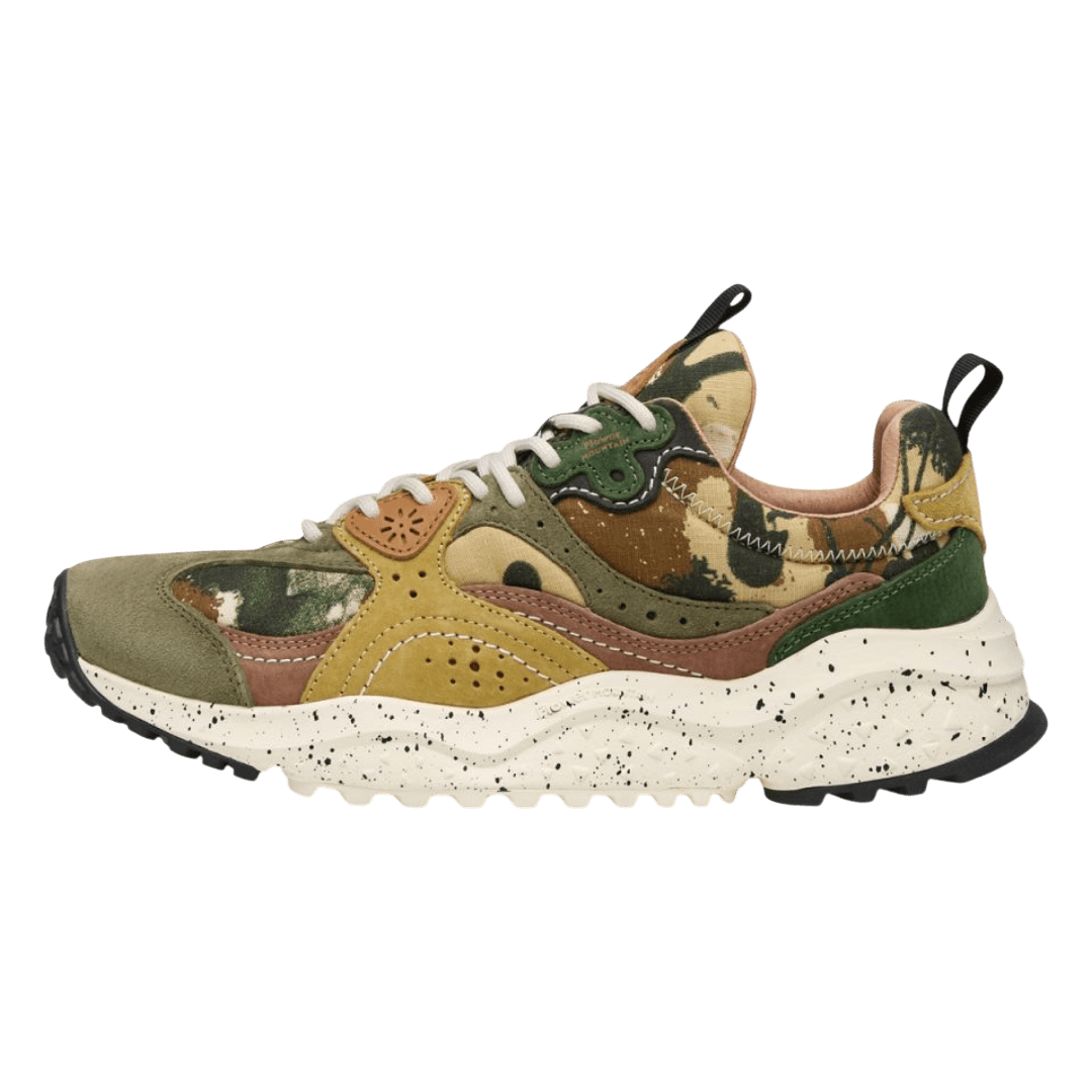 Flower Mountain - Wave Man suede/canvas - Kaki/military - Regent Tailoring Salisbury