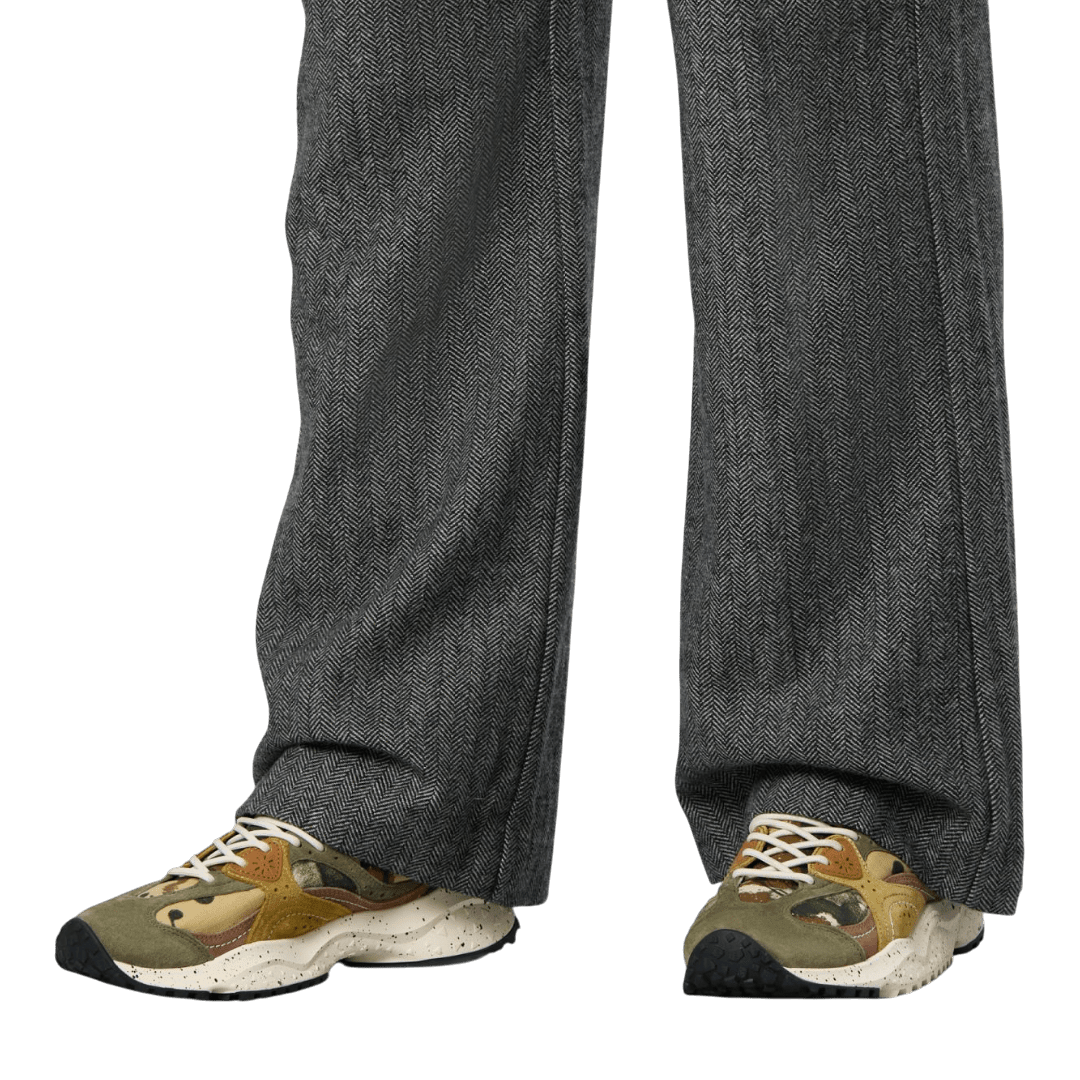 Flower Mountain - Wave Man suede/canvas - Kaki/military - Regent Tailoring Salisbury