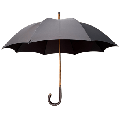 Fox - Polished Chestnut Solid Walking Umbrella - Black - Regent Tailoring Salisbury