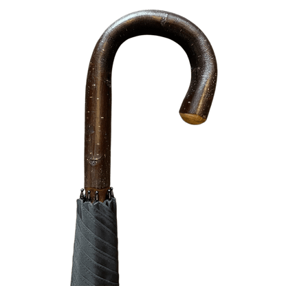Fox - Polished Chestnut Solid Walking Umbrella - Black - Regent Tailoring Salisbury