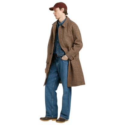 Gloverall - Hynes Harris Tweed® Overcoat - Brown Houndstooth - Regent Tailoring Salisbury