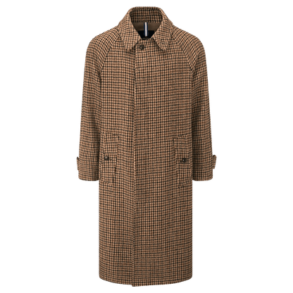 Gloverall - Hynes Harris Tweed® Overcoat - Brown Houndstooth - Regent Tailoring Salisbury