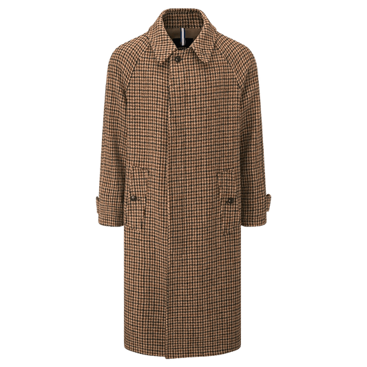 Gloverall - Hynes Harris Tweed® Overcoat - Brown Houndstooth - Regent Tailoring Salisbury