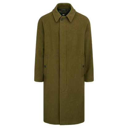 Gloverall - Hynes Wool Overcoat - Olive - Regent Tailoring Salisbury