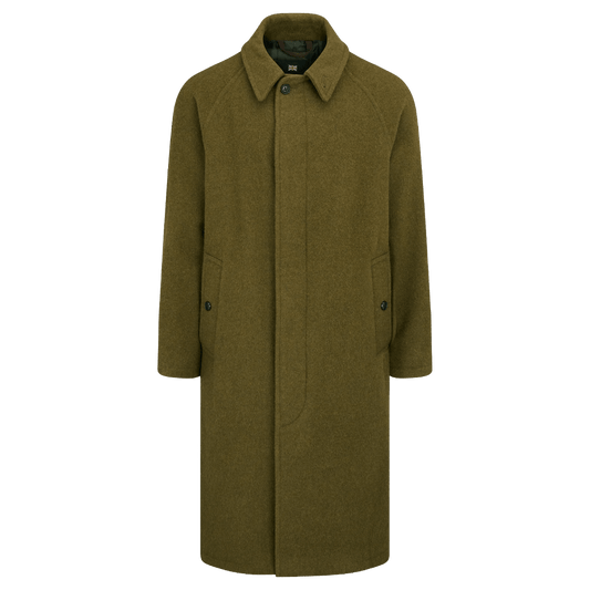 Gloverall - Hynes Wool Overcoat - Olive - Regent Tailoring Salisbury