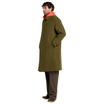 Gloverall - Hynes Wool Overcoat - Olive - Regent Tailoring Salisbury