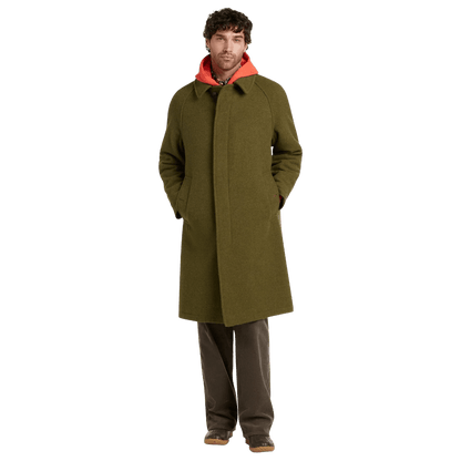 Gloverall - Hynes Wool Overcoat - Olive - Regent Tailoring Salisbury