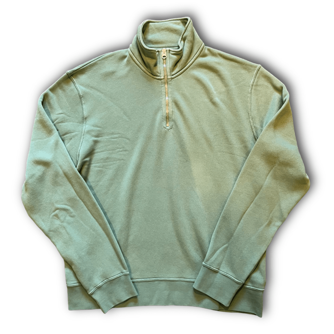 Hartford - 1/4 Zip Sweatshirt - Faded Kelly - Regent TailoringHartford