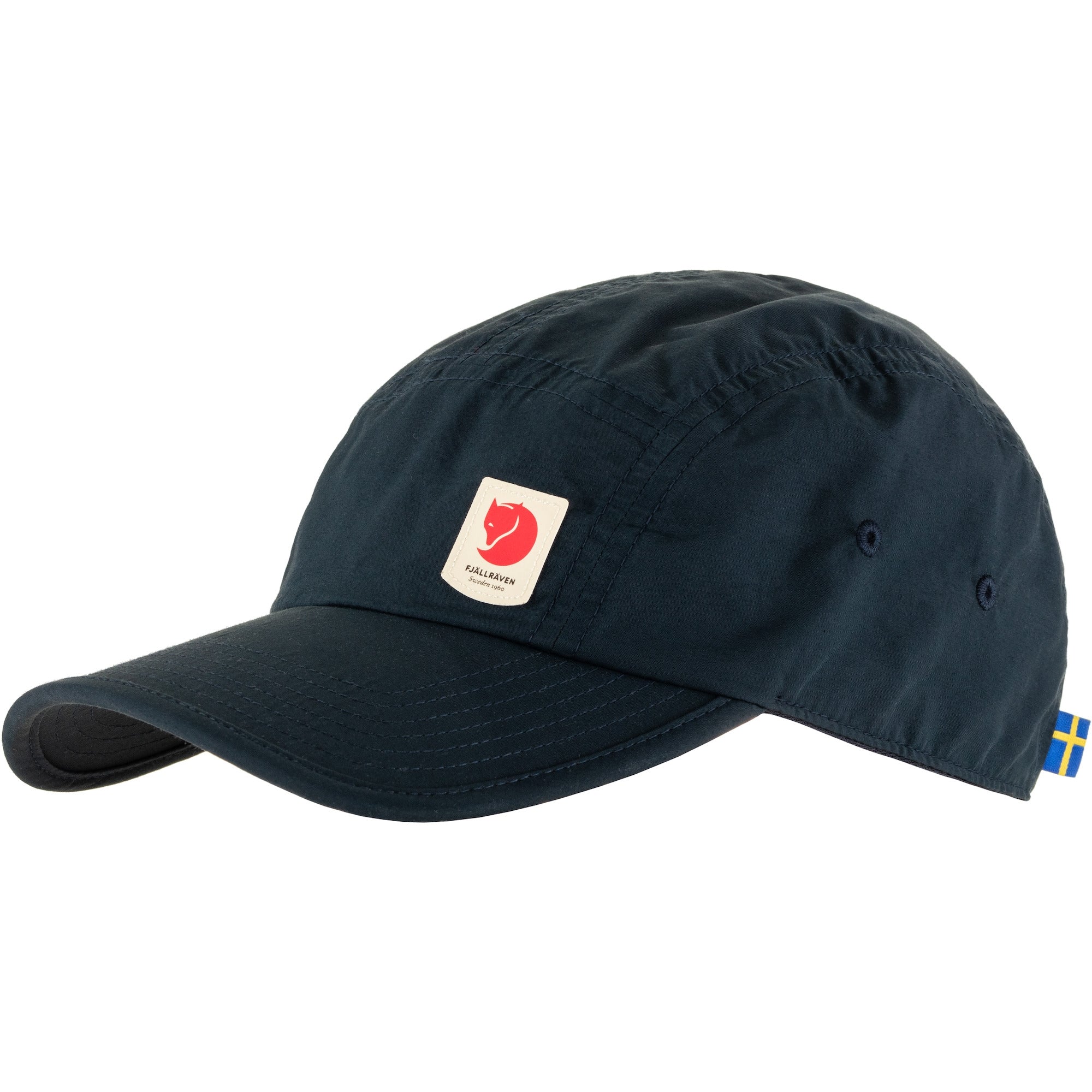 Classic navy cap stretch adjustable back and peak small logo on left front side