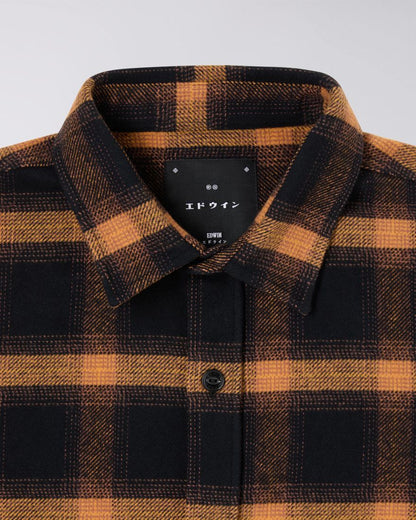 Edwin - Sebastian Shirt - Brown/Black Check