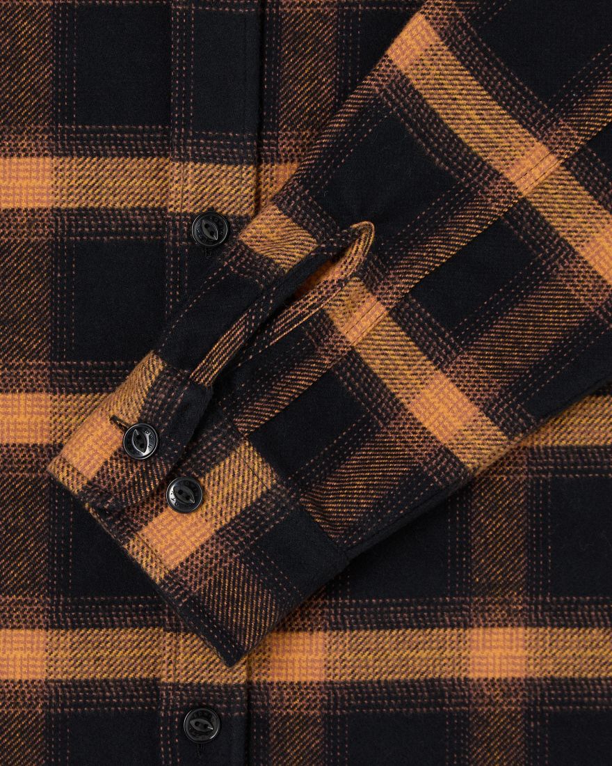 Edwin - Sebastian Shirt - Brown/Black Check