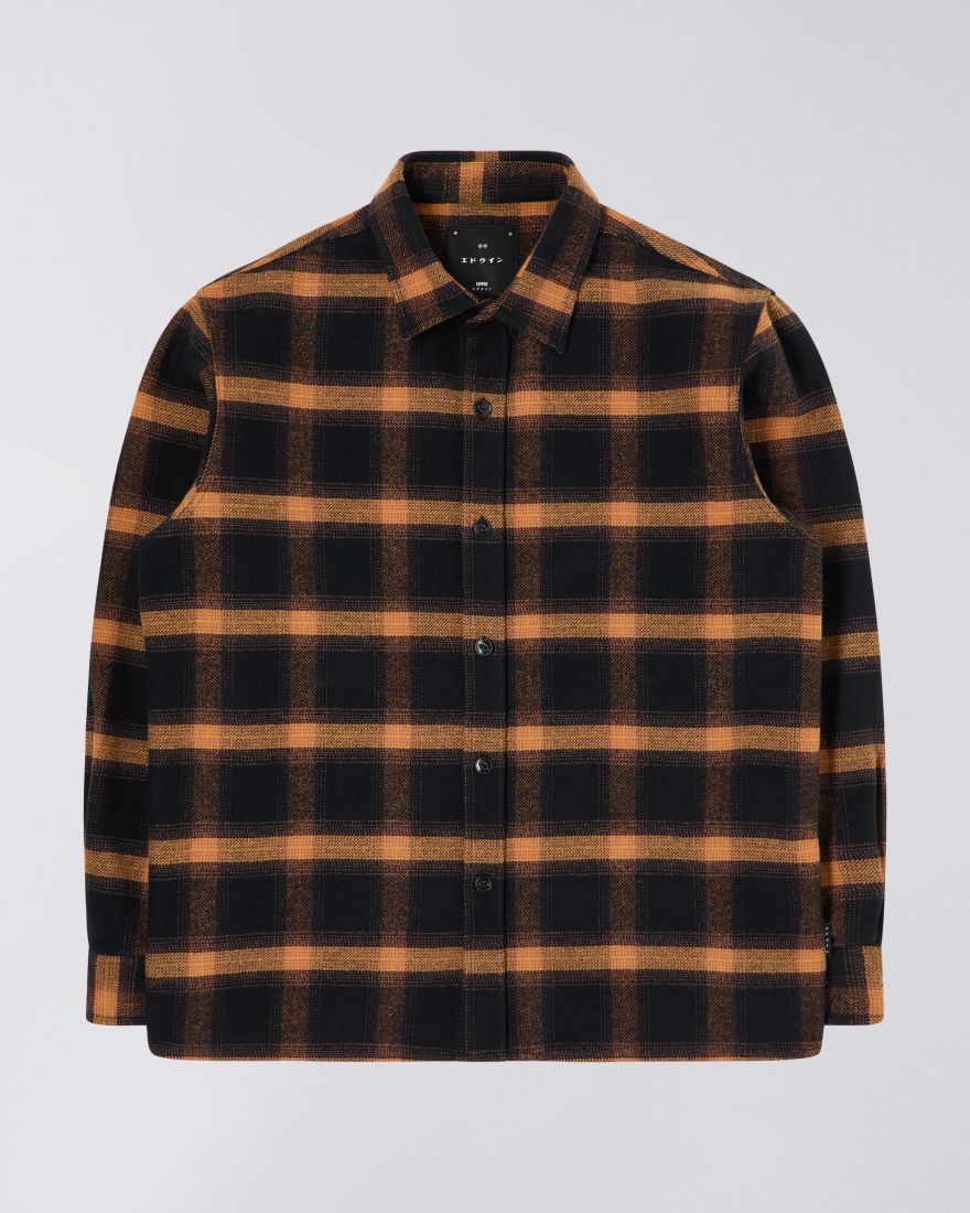 Camel and Black Check Shirt 