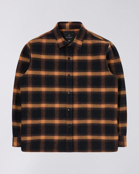 Camel and Black Check Shirt 