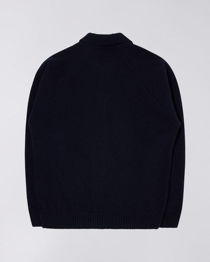 Edwin - Mars Polo Cardigan - Navy