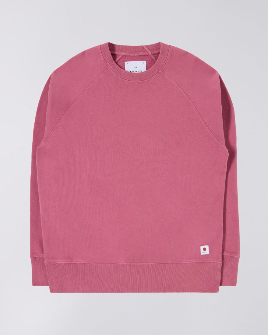 EDWIN - Raglan Sleeve Crew - Red Violet