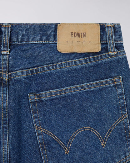 EDWIN - Loose Fit Jeans - 12.5oz Kaihara Pure Indigo Opened Denim - Blue Mid Used