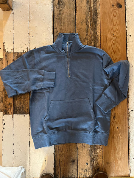 Hartford - Half Zip Sweatshirt - Blue