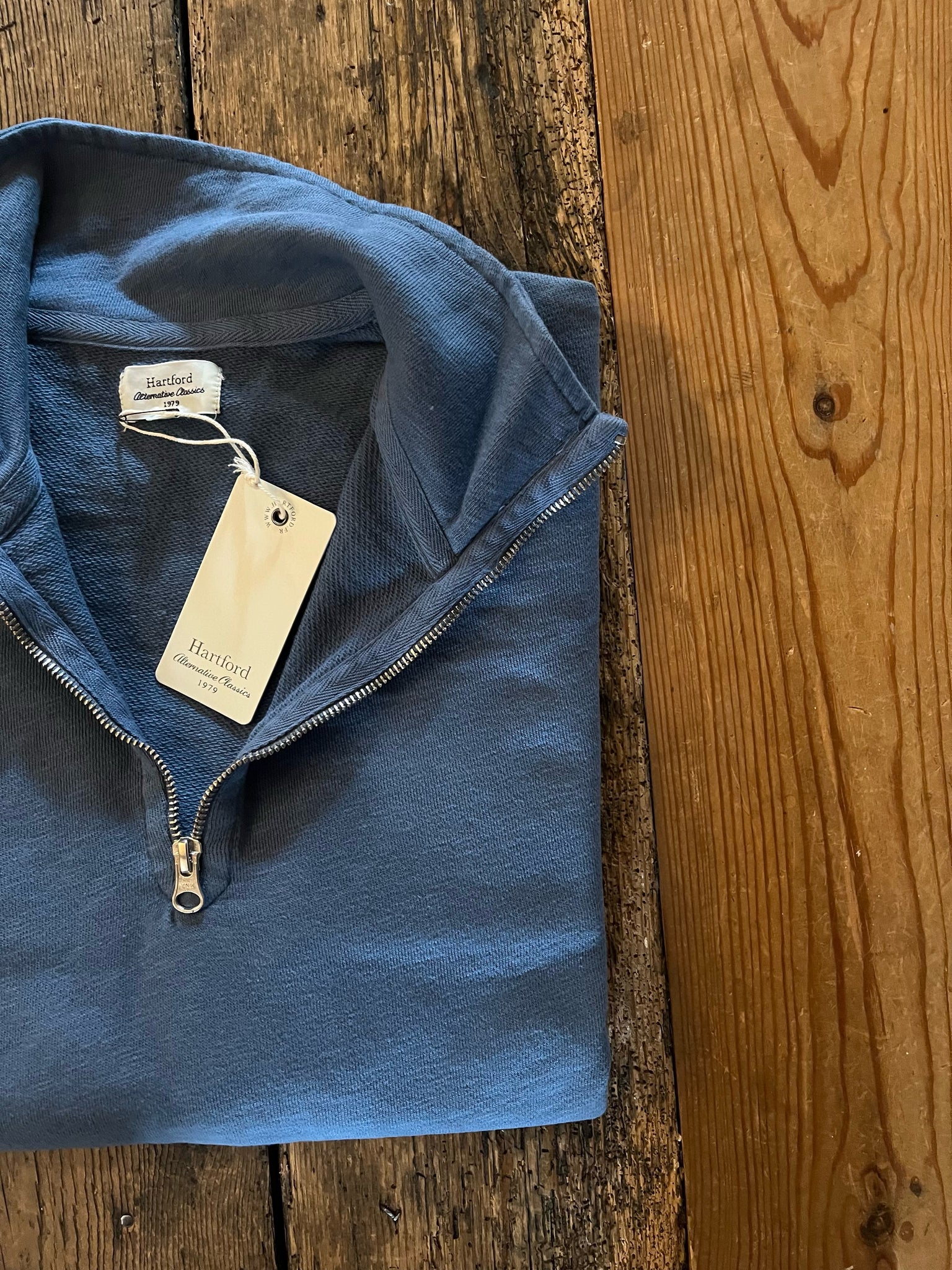 Hartford - Half Zip Sweatshirt - Blue