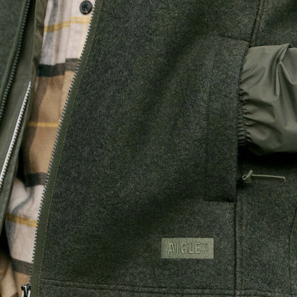 Aigle - Brushed mixed wool sleeveless jacket - Avocat
