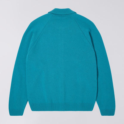 Edwin - Mars Polo Cardigan - Baltic