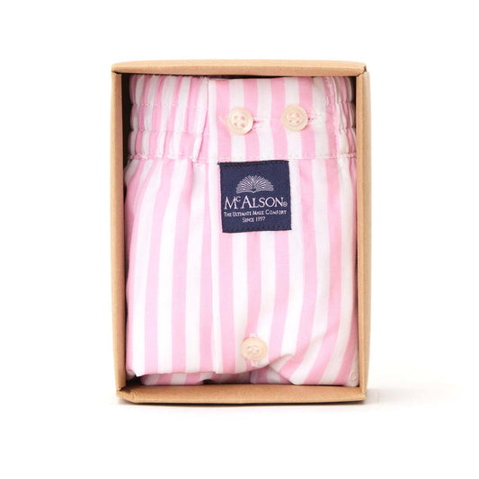 Pink and white striped boxers sold at regent
