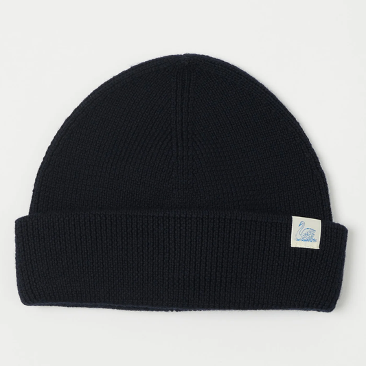 MERZ B. SCHWANEN - Classic Wool Beanie- Dark Navy