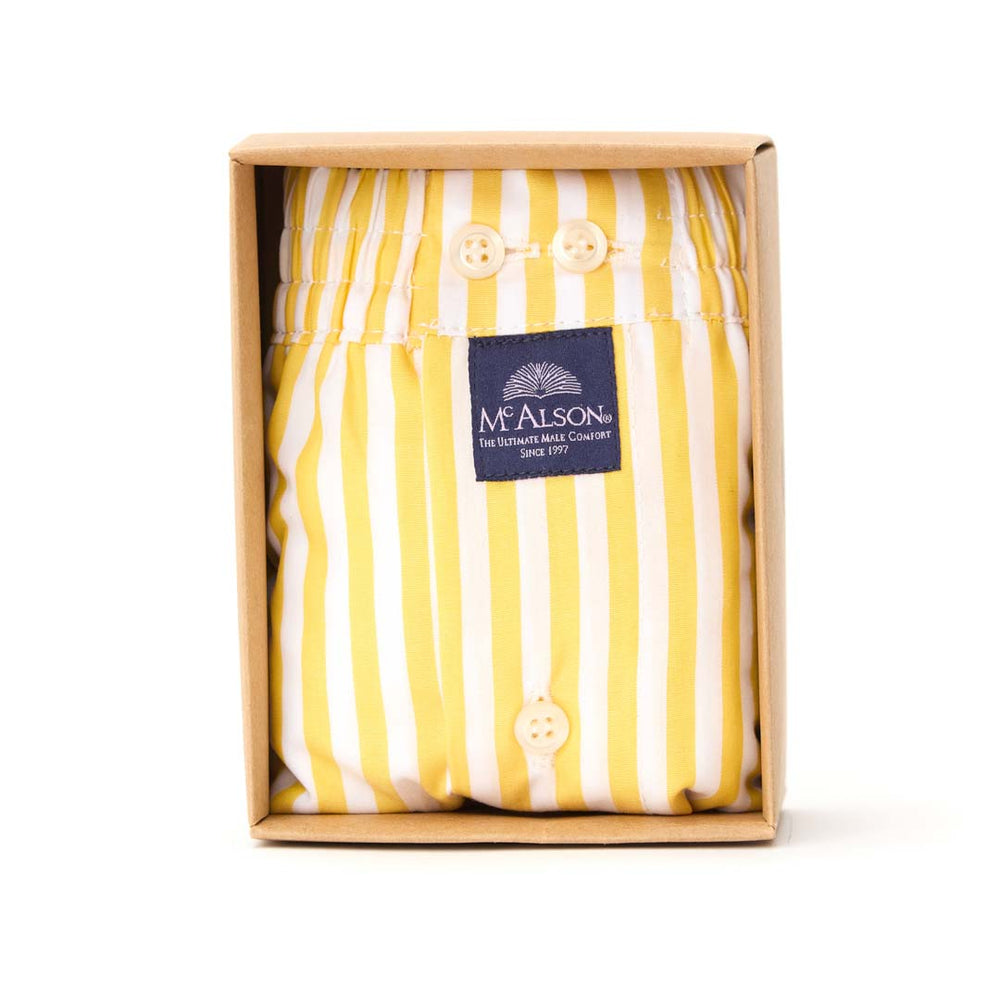 Yellow striped boxers Mcalson