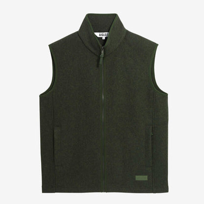 Green vest on a white background