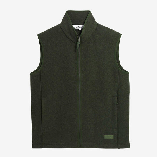 Green vest on a white background
