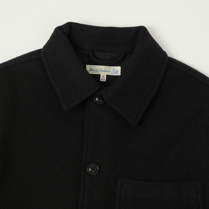MERZ B. SCHWANEN - Relaxed Fit Unisex Jacket - Deep Black